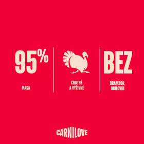 Супер премиум лиофилизирано лакомство за котки Carnilove Turkey Freeze Dried Snack с пуешко месо 40гр